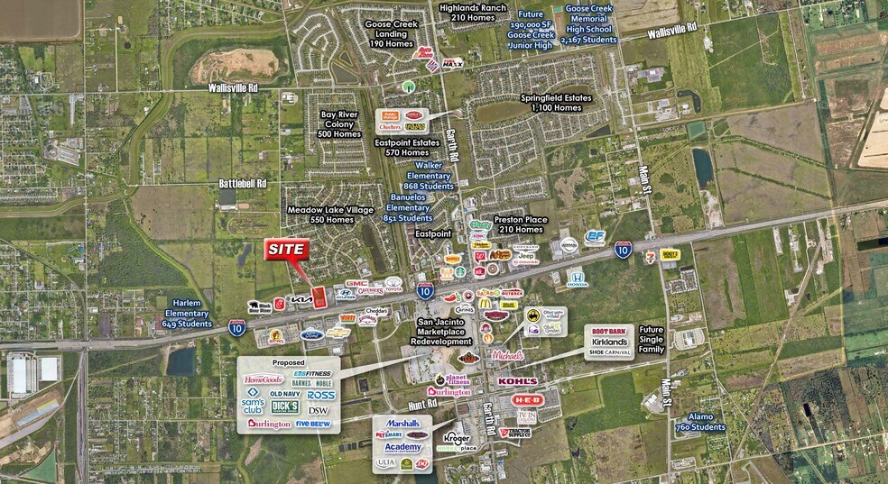 4221-B East Freeway Hwy, Baytown, TX à vendre - Aérien - Image 3 de 4