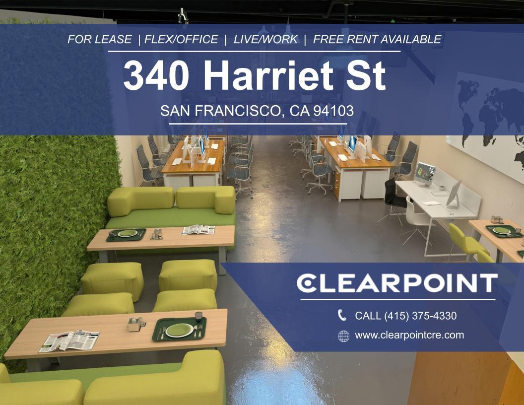 340 Harriet St, San Francisco, CA for lease Interior Photo- Image 1 of 27