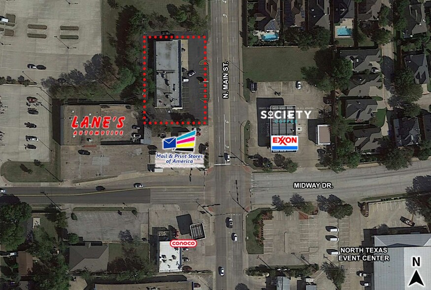 601-615 N Main St, Euless, TX for lease - Aerial - Image 2 of 3