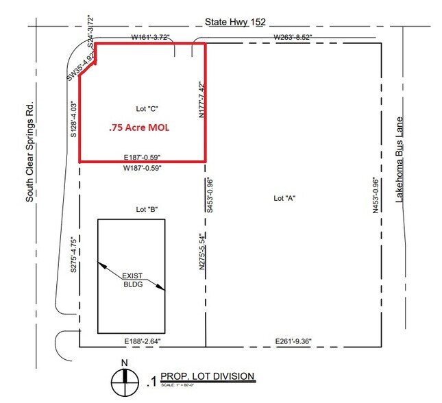 1640C W State Highway 152, Mustang, OK à vendre - Plan cadastral - Image 1 de 4
