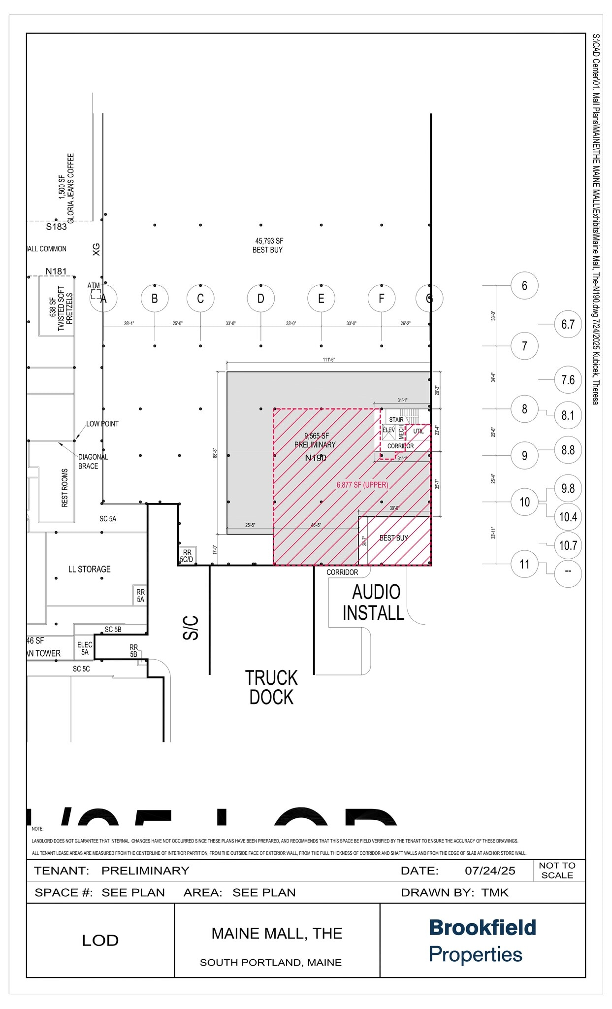 364 Maine Mall Rd, South Portland, ME à louer Plan de site- Image 1 de 2