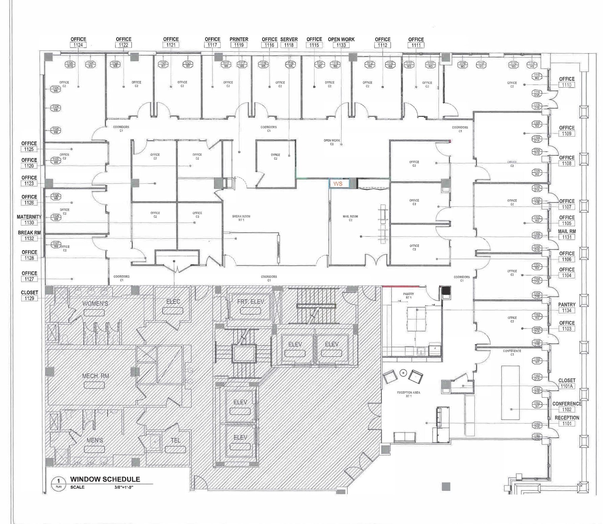 1501 M St NW, Washington, DC à louer Plan d’étage- Image 1 de 5