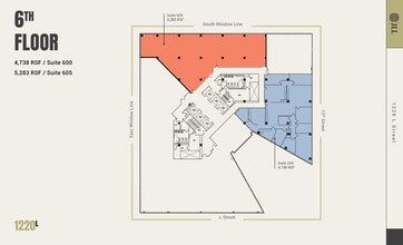 1220 L St NW, Washington, DC for lease Floor Plan- Image 1 of 4