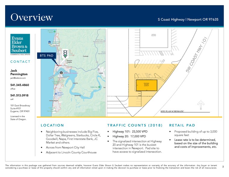 HWY 101 & HWY 20, Newport, OR à louer - Photo du bâtiment - Image 3 de 3