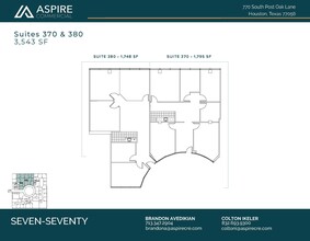 770 S Post Oak Ln, Houston, TX à louer Plan d’étage- Image 2 de 2