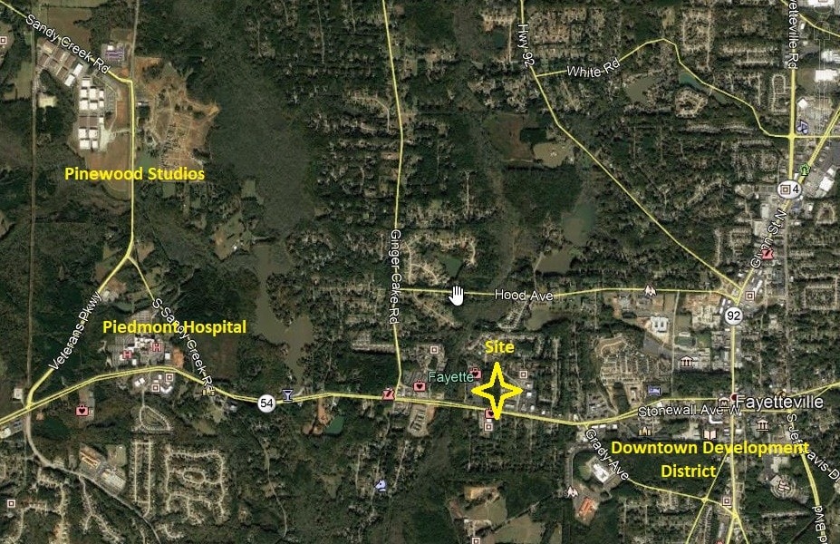 Highway 54, Fayetteville, GA for sale Aerial- Image 1 of 3