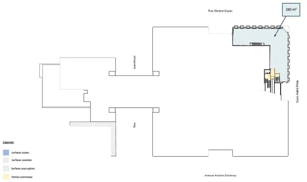 Bureau dans Villeurbanne à louer - Plan d’étage - Image 3 de 4