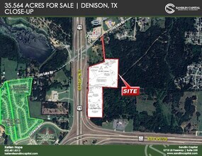 NEQ Eisenhower Parkway & US 75, Denison, TX - Aérien Vue de la carte - Image1