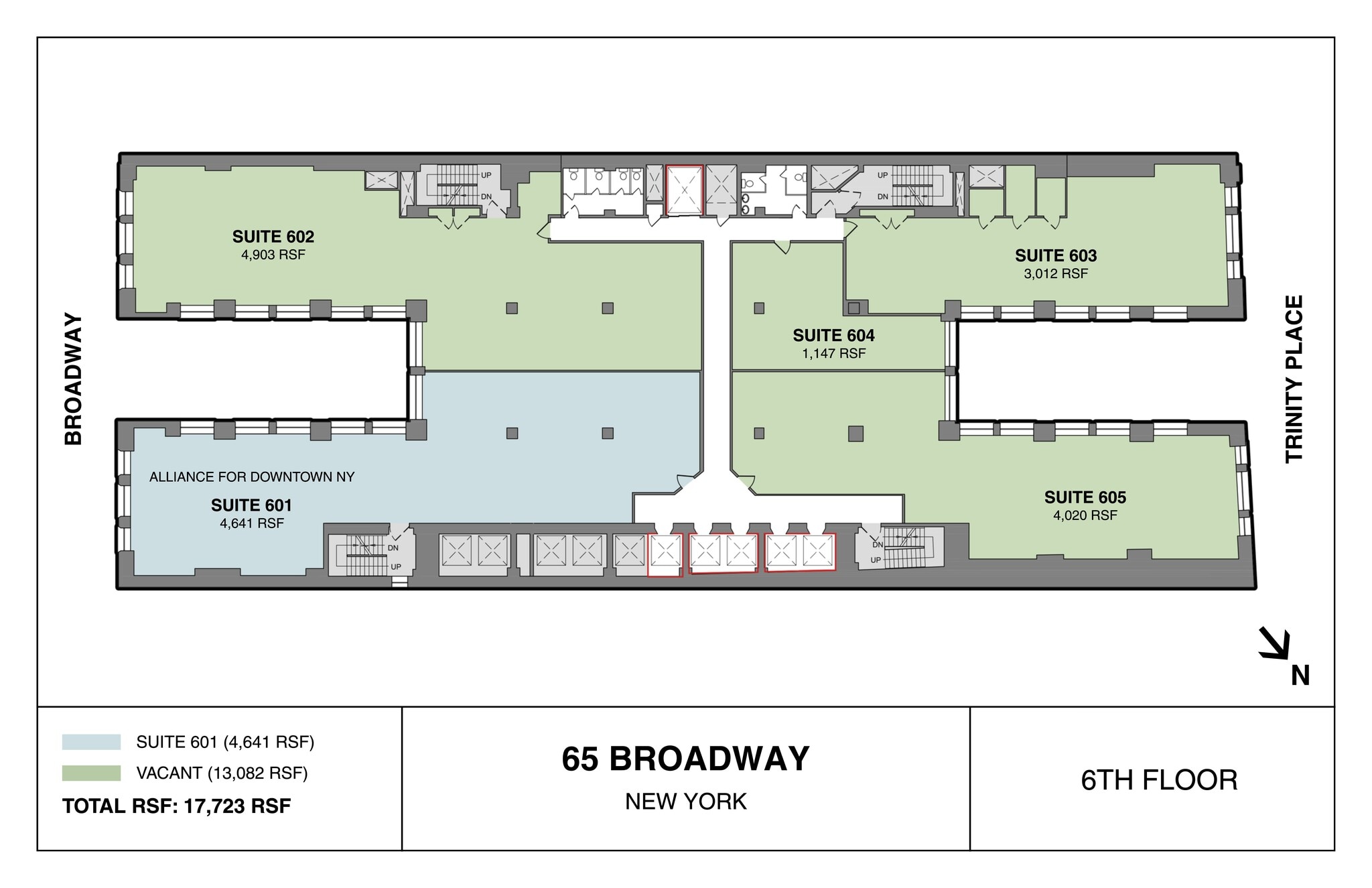65 Broadway, New York, NY à louer Plan de site- Image 1 de 6