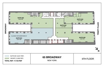 65 Broadway, New York, NY à louer Plan de site- Image 1 de 6