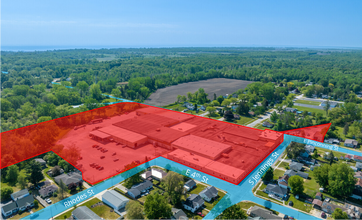 401 E 5th St, Pinconning, MI - aerial  map view