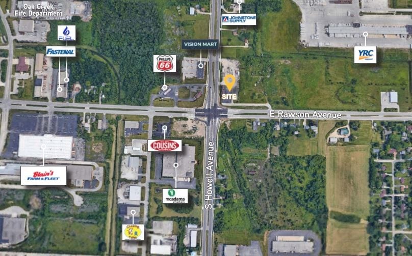 112 E Rawson Ave, Oak Creek, WI for sale - Aerial - Image 2 of 2