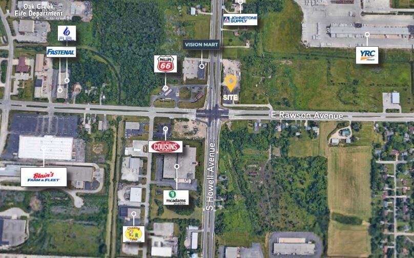 112 E Rawson Ave, Oak Creek, WI à vendre - Aérien - Image 2 de 2