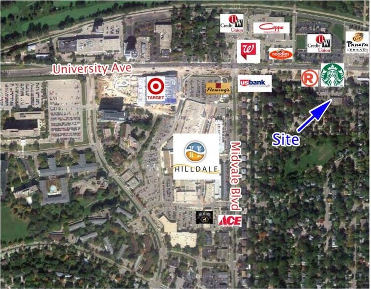 702 N Blackhawk Ave, Madison, WI à louer - Aérien - Image 2 de 6