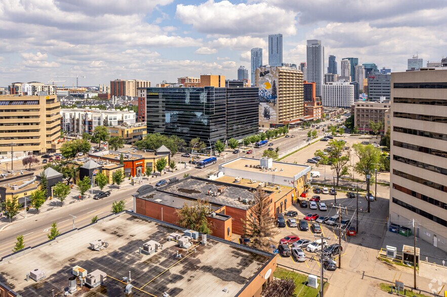 11215-11219 Jasper Ave NW, Edmonton, AB à louer - Aérien - Image 2 de 3