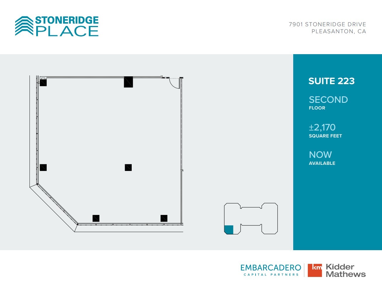 7901 Stoneridge Dr, Pleasanton, CA for lease Floor Plan- Image 1 of 1