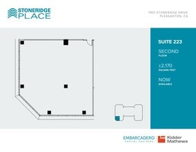 7901 Stoneridge Dr, Pleasanton, CA for lease Floor Plan- Image 1 of 1