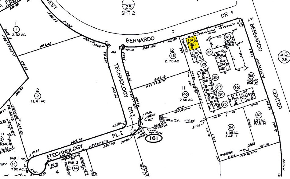16120 W Bernardo Dr, San Diego, CA à louer - Plan cadastral - Image 2 de 2