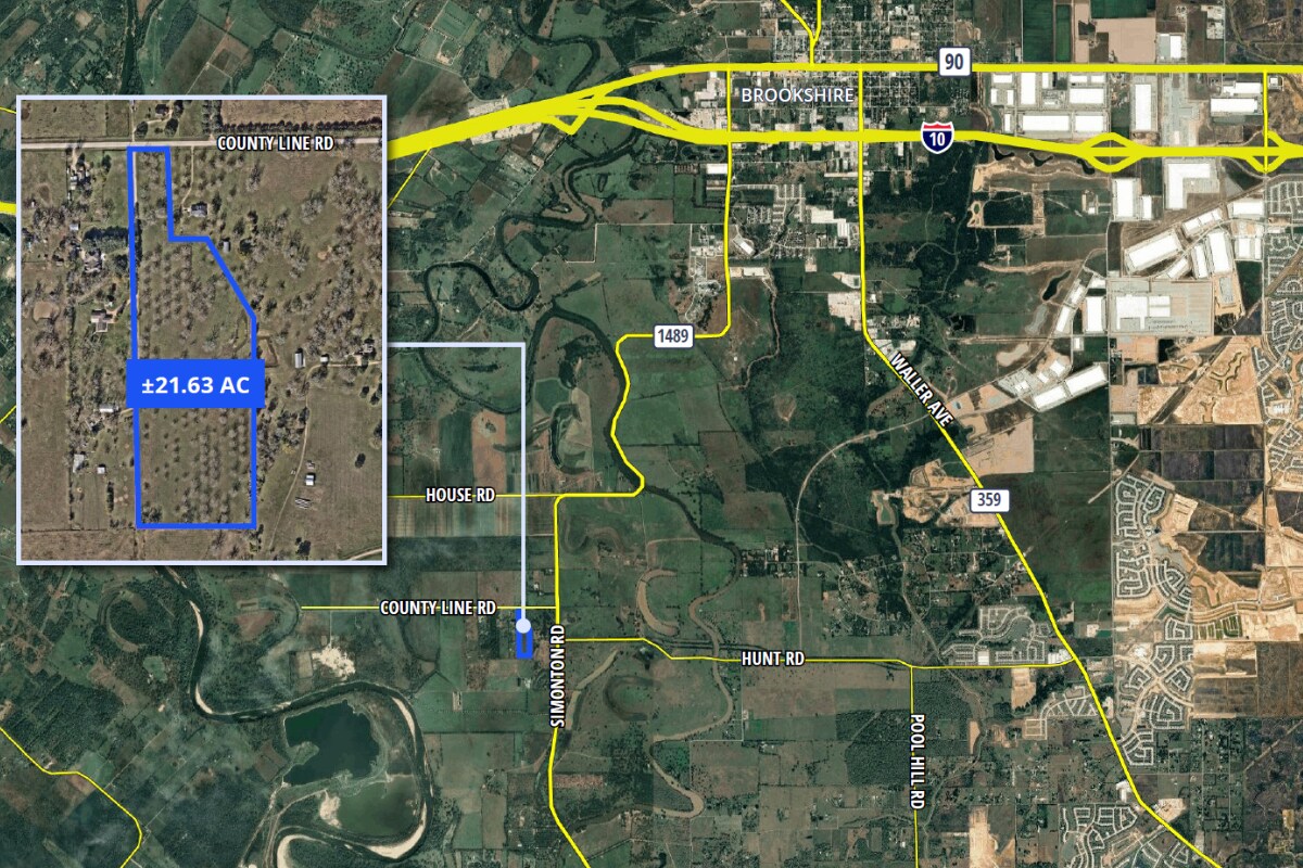 Astex & County Line Rd, Brookshire, TX à vendre Photo principale- Image 1 de 5