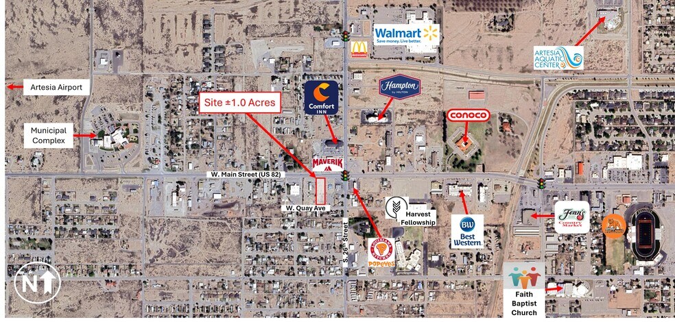 2607 Main st, Artesia, NM à vendre - Photo principale - Image 1 de 3