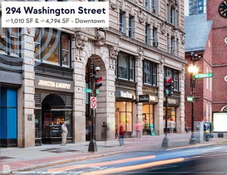 More details for 294 Washington St, Boston, MA - Retail for Lease