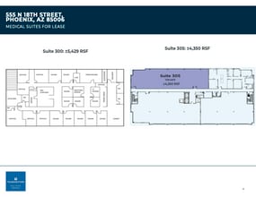 555 N 18th St, Phoenix, AZ à louer Plan d’étage- Image 1 de 1