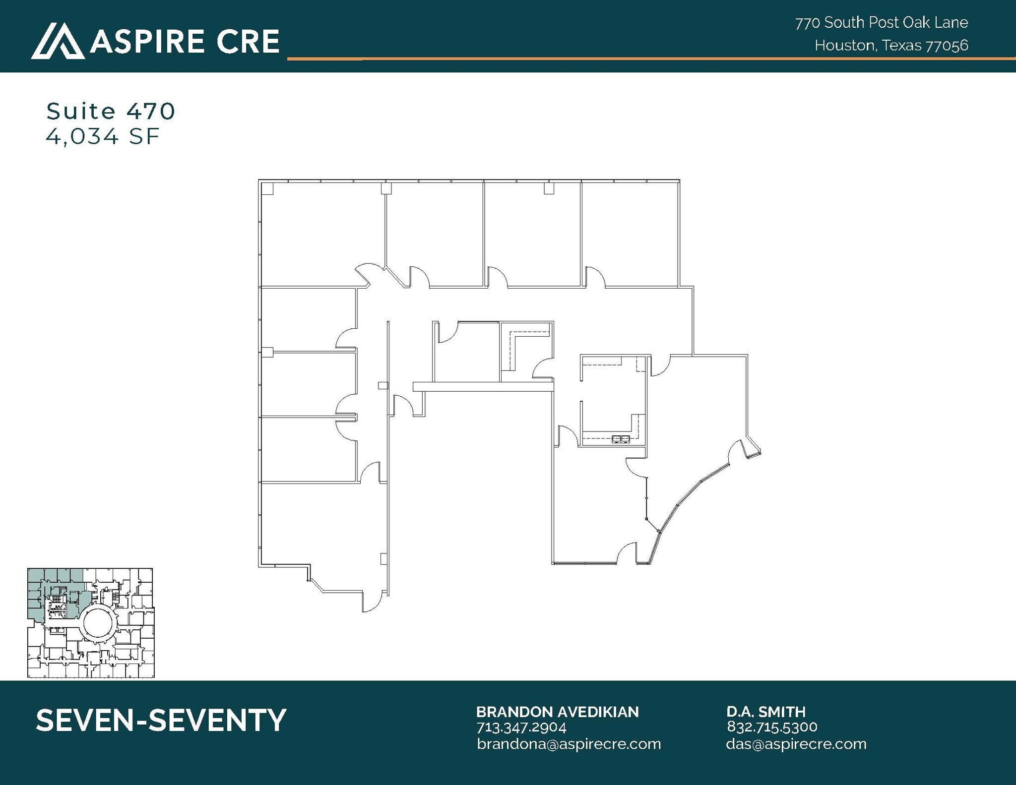 770 S Post Oak Ln, Houston, TX for lease Floor Plan- Image 1 of 4
