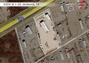 9309 W I-20, Midland, TX - Aerial  map view