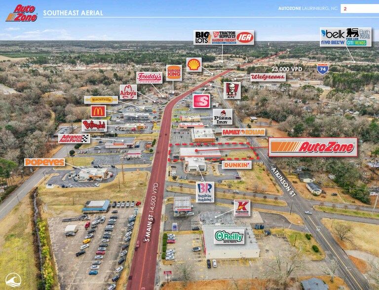 1203 S Main St, Laurinburg, NC à vendre - Photo du bâtiment - Image 2 de 5