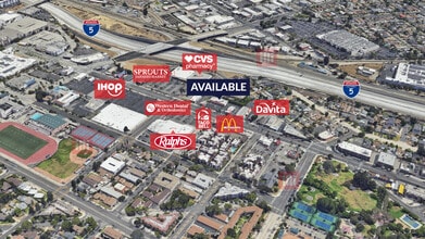 1121 N San Fernando Blvd, Burbank, CA - AERIAL map view