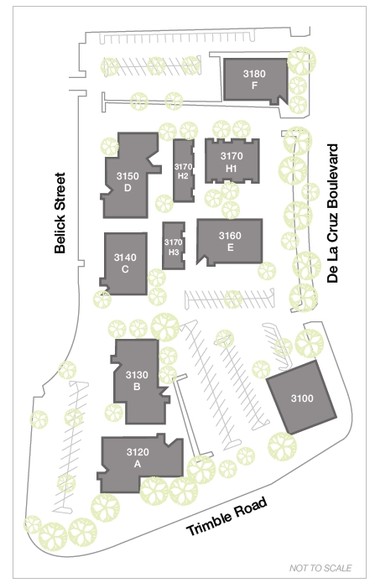 3170 De la Cruz Blvd, Santa Clara, CA à vendre - Plan de site - Image 1 de 1