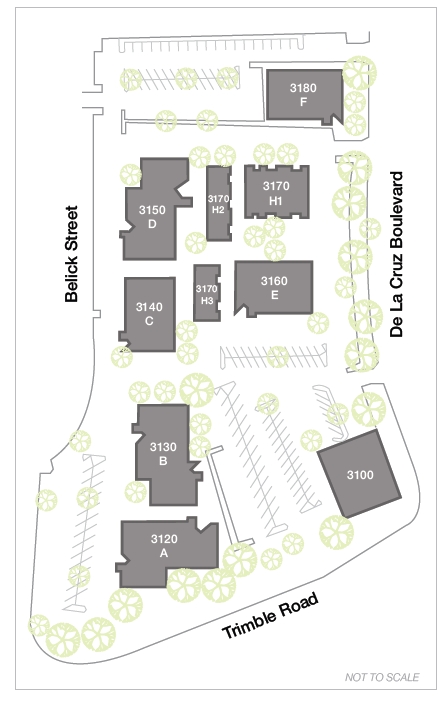 3170 De la Cruz Blvd, Santa Clara, CA à vendre Plan de site- Image 1 de 1