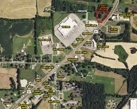 Hwy 51 S, Covington, TN - AERIAL  map view