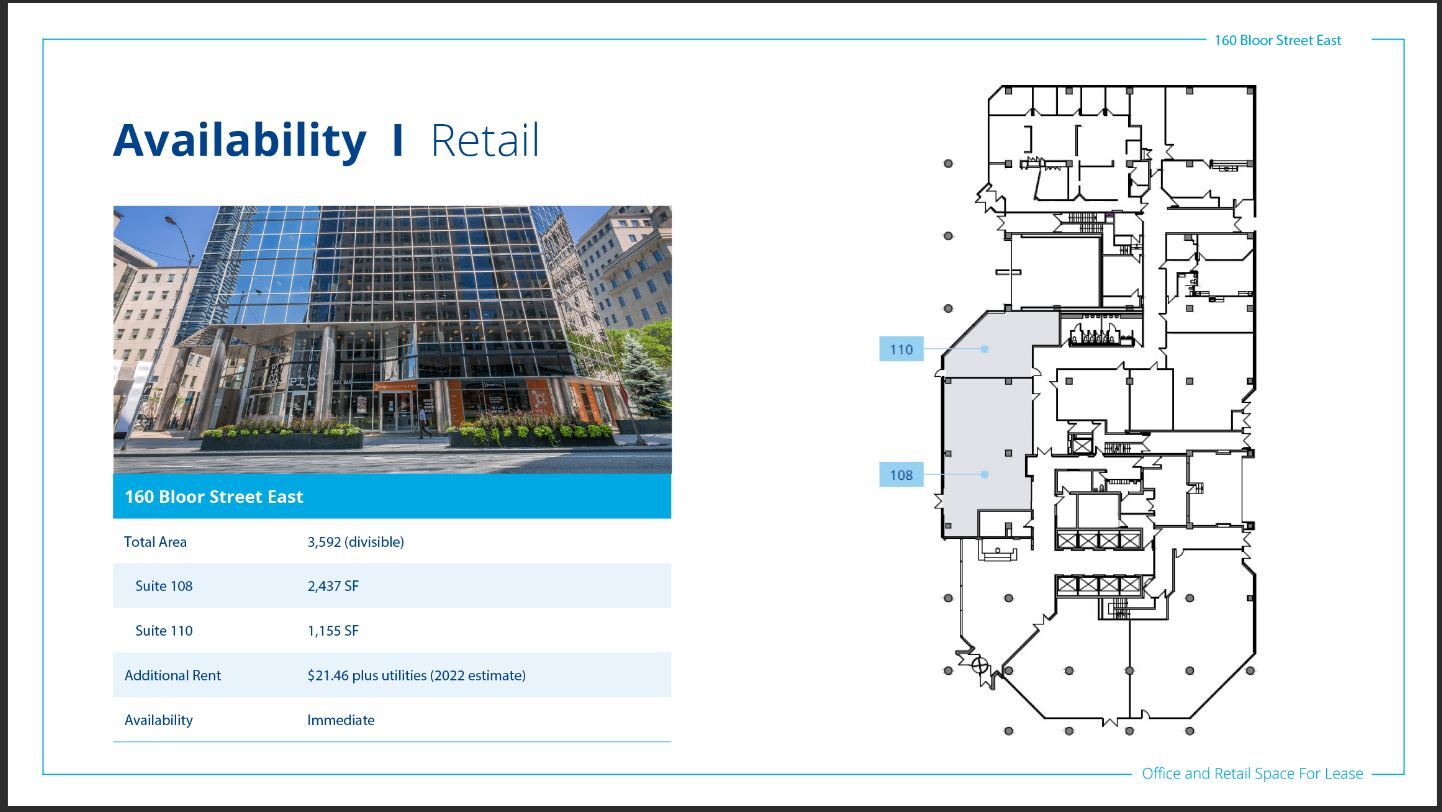 160 Bloor St E, Toronto, ON for lease Floor Plan- Image 1 of 1