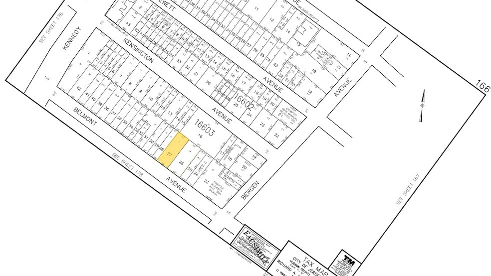 154 Belmont Ave, Jersey City, NJ for sale - Plat Map - Image 2 of 4