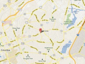 1568-1580 Sunnyside Dr, Columbia, SC - Aérien  Vue de la carte - Image1