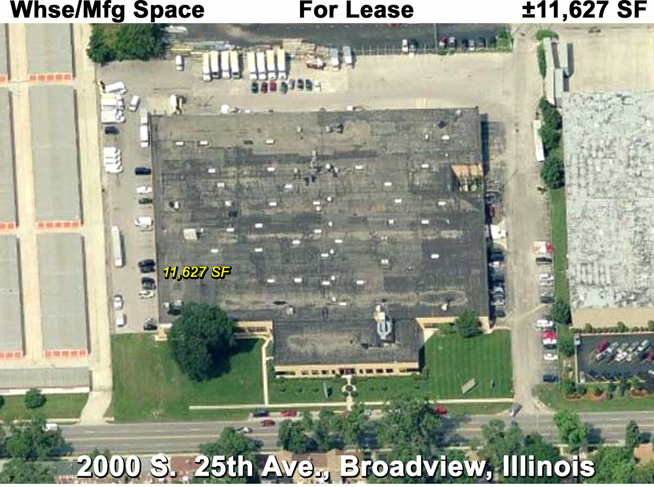 2000 S 25th Ave, Broadview, IL - AERIAL  map view