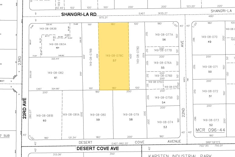 2231 W Shangri La Rd, Phoenix, AZ à louer - Plan cadastral - Image 2 de 3