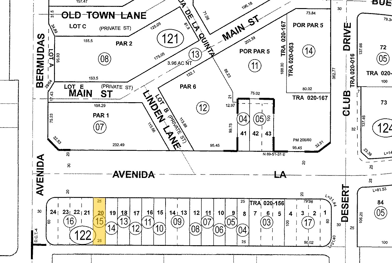 78027 Avenida La Fonda, La Quinta, CA for sale Plat Map- Image 1 of 2