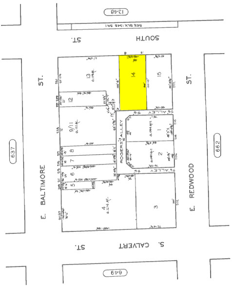 8-10 South St, Baltimore, MD for lease - Plat Map - Image 2 of 11