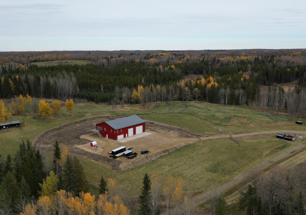 Winfield, Ab, Town Lake, AB for sale Aerial- Image 1 of 1