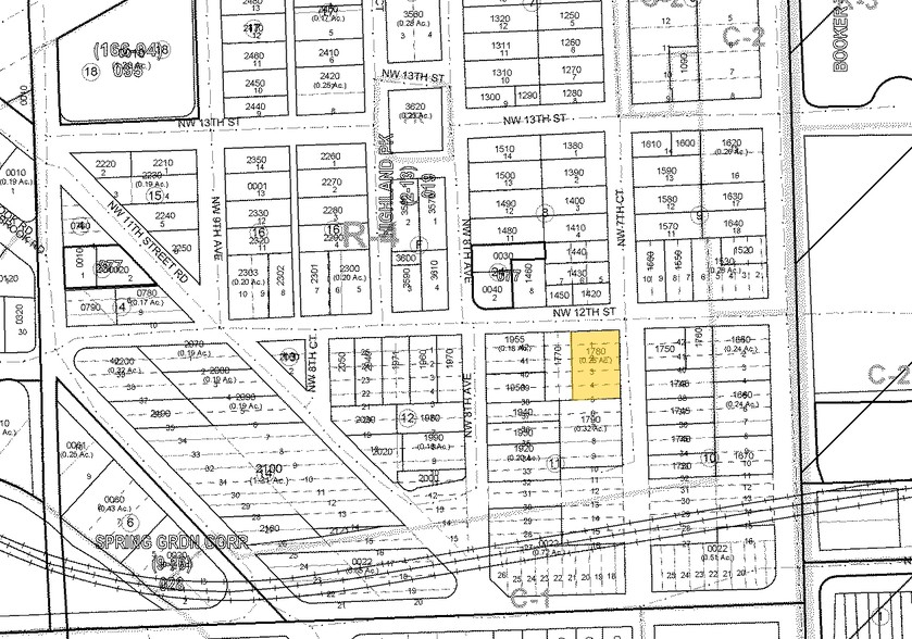 756 NW 12th St, Miami, FL à vendre - Plan cadastral - Image 1 de 1