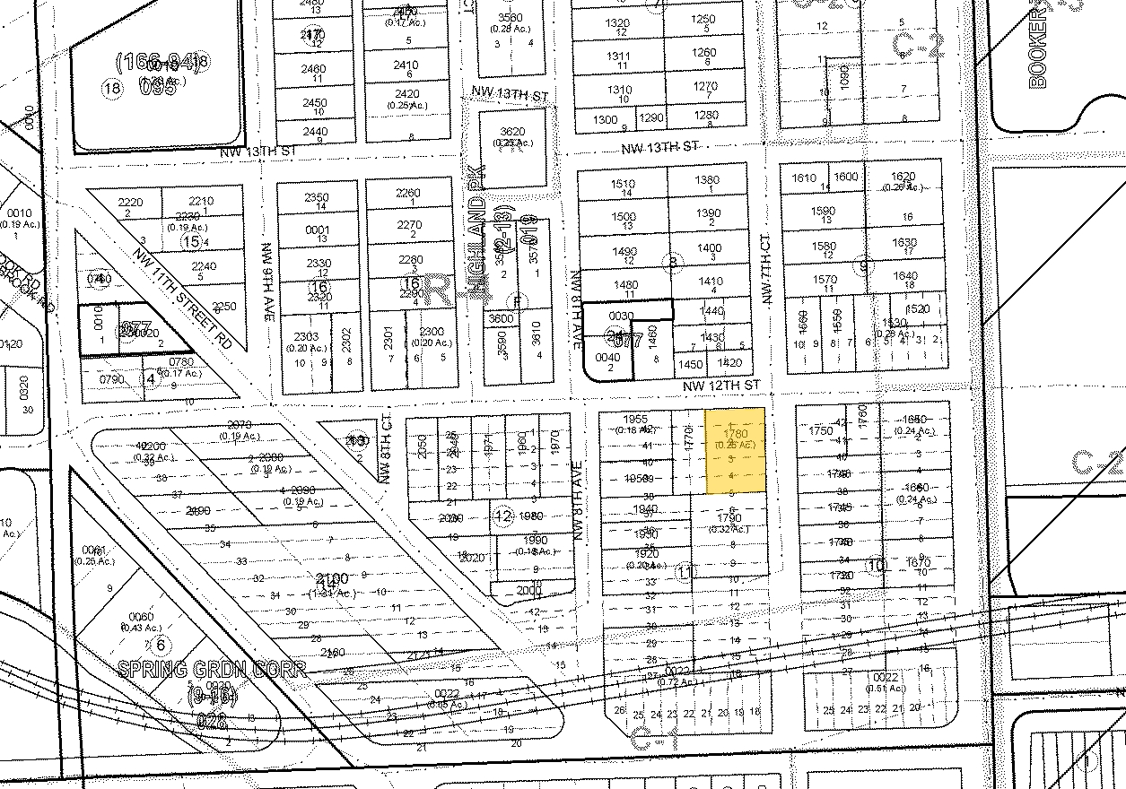 756 NW 12th St, Miami, FL à vendre Plan cadastral- Image 1 de 1