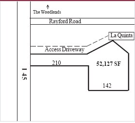 N Freeway, Spring, TX à louer - Plan cadastral - Image 3 de 3