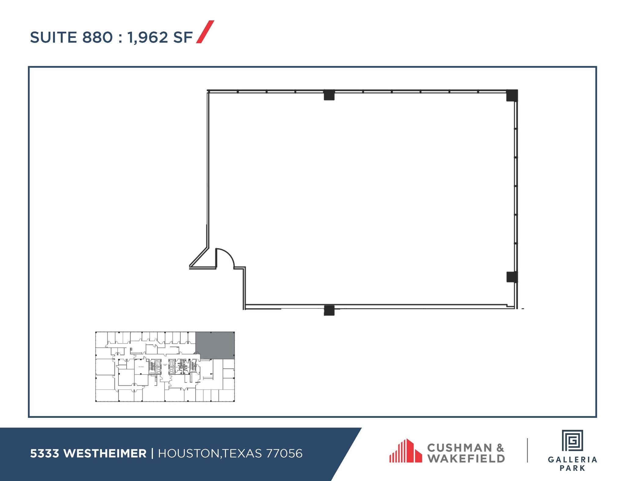 5251 Westheimer Rd, Houston, TX à louer Plan d  tage- Image 1 de 1