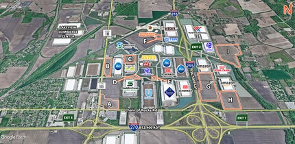 IL-111 & E Chain of Rocks Rd, Edwardsville, IL - Aerial map view - Image1