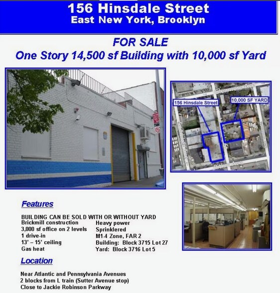 156 Hinsdale St, Brooklyn, NY à louer - Photo du bâtiment - Image 2 de 9