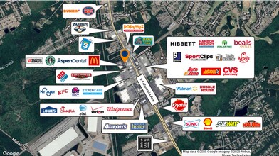 421 S Columbia Ave, Rincon, GA - AERIAL  map view - Image1