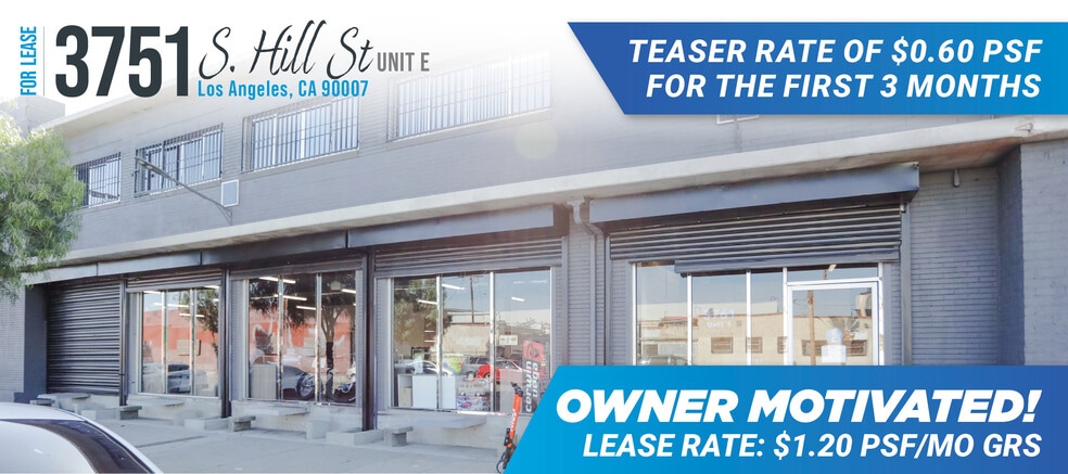 3751 S Hill St, Los Angeles, CA for lease - Building Photo - Image 1 of 6