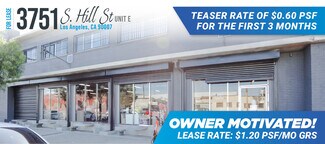 Plus de détails pour 3751 S Hill St, Los Angeles, CA - Industriel à louer